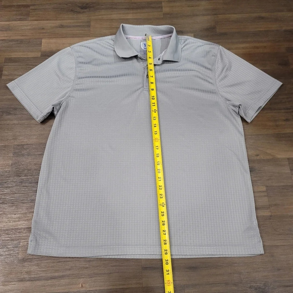 Golf America Polo Shirt Gray Short Sleeve Moisture Wicking Mens XL - Picture 8 of 8